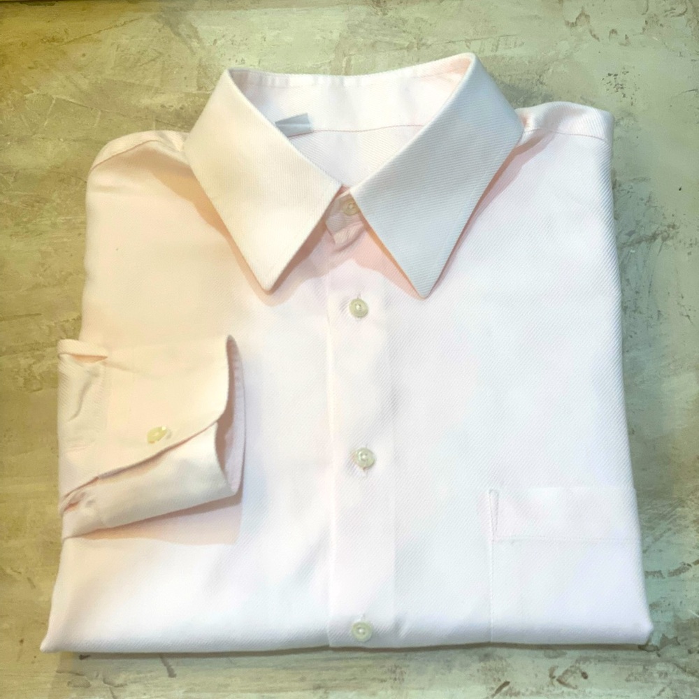 Harry & Sons Italian made Long Sleeve Dress Shirt Worn Once EUC 16 32-33